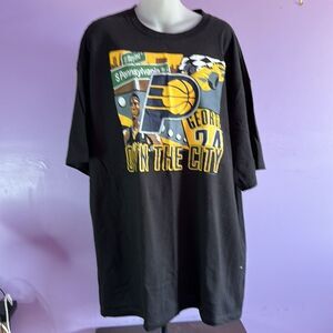 Paul George Official NBA Tee XL – Black "Own The City" Short Sleeve Shirt